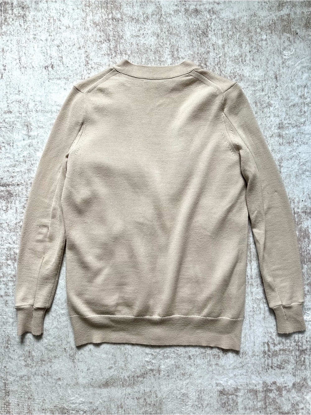J.Crew Collection Shearling Cardigan in Heather Canvas - Picture 5 of 6